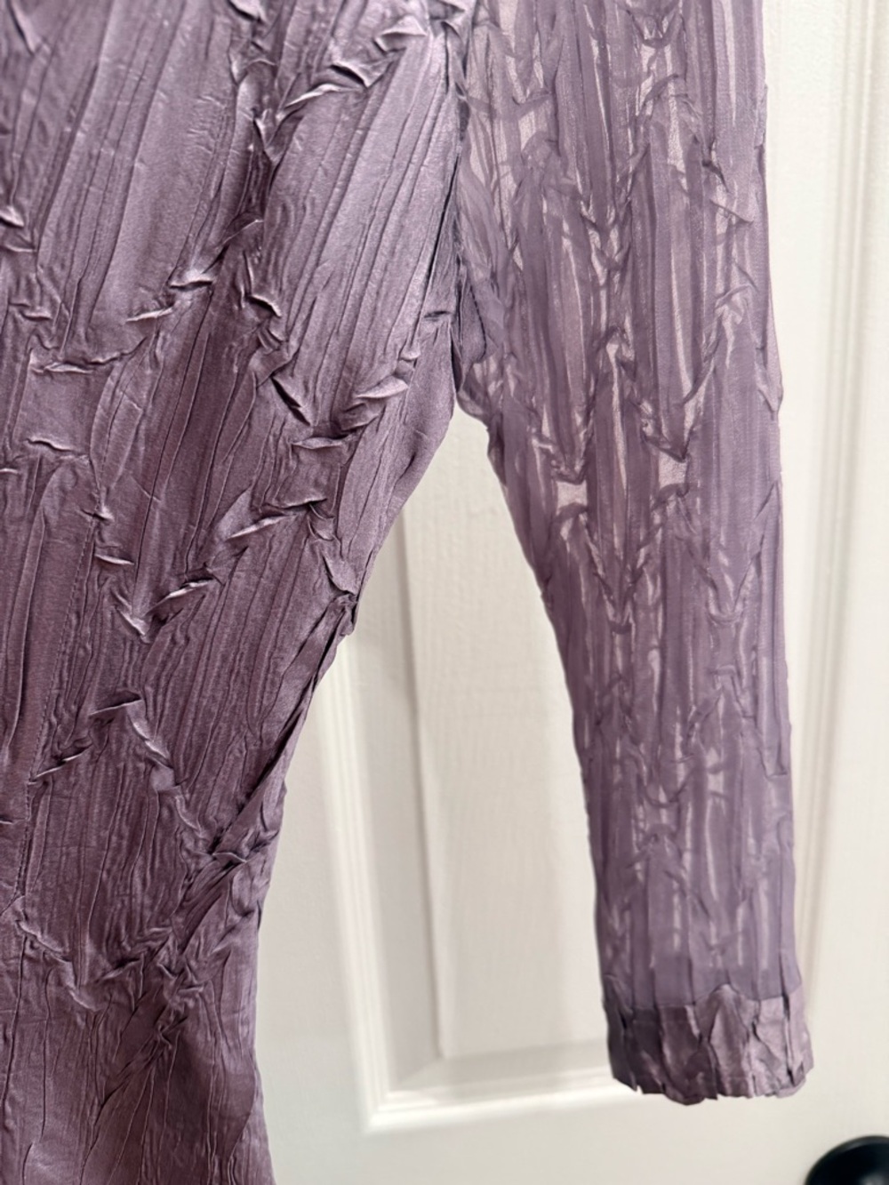 KOMAROV Midnight Crocus color 3/4 length  dress size L - Picture 4 of 13